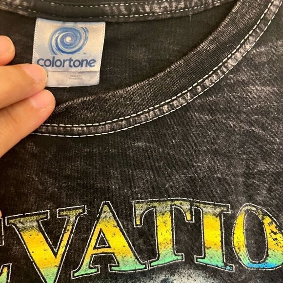 Color tone mineral wash elevation wolf T-shirt. Size M - Picture 5 of 7